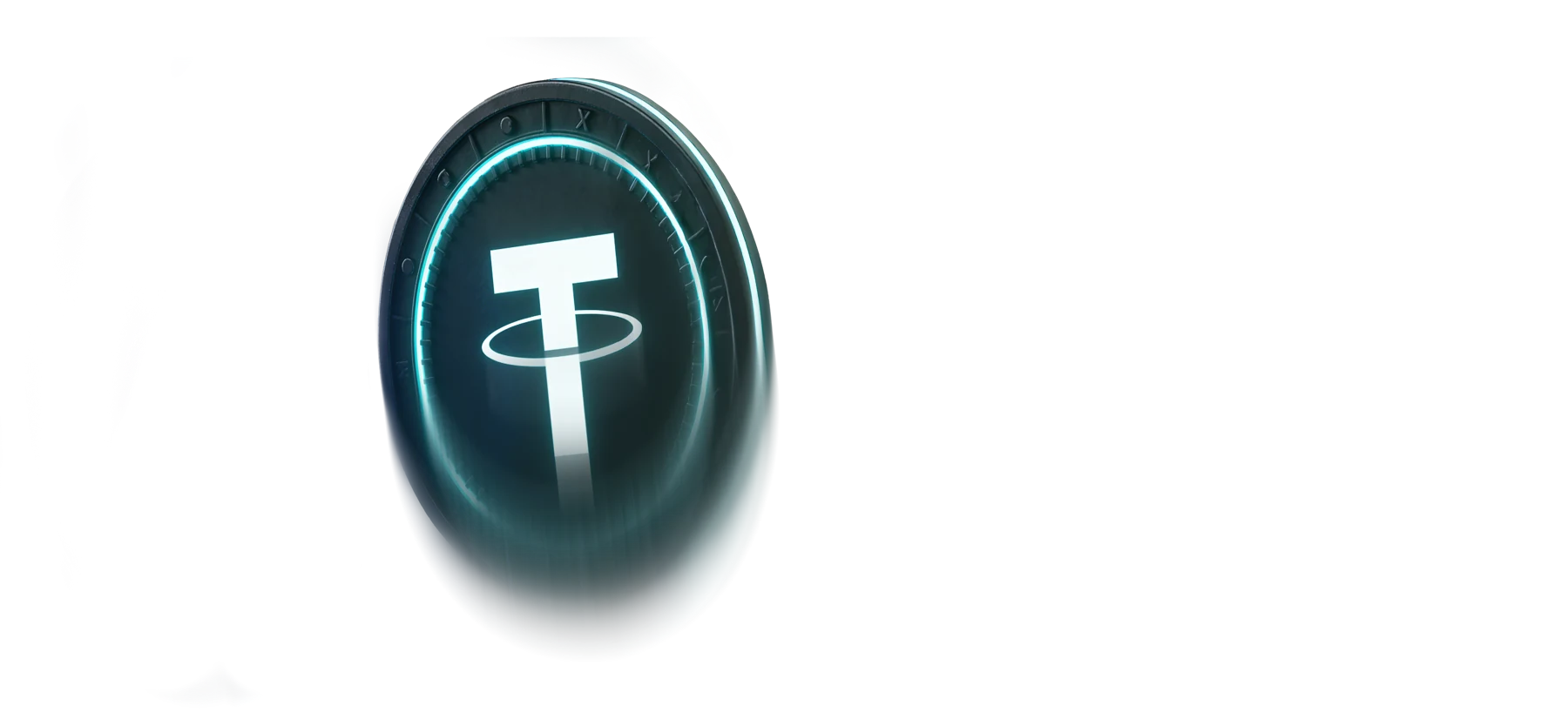 Turquoise Tether coin icon for USDT withdrawals