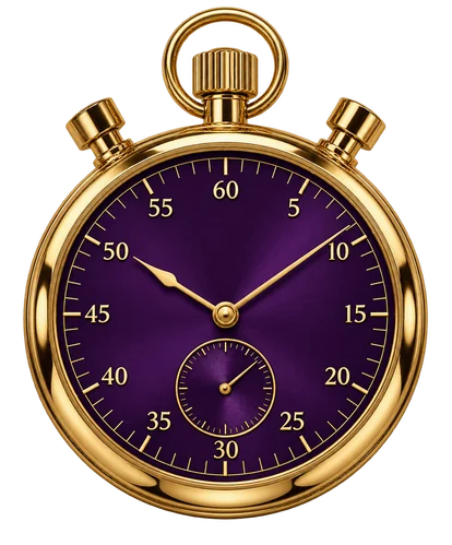 Stopwatch, a reminder to set a session time limit before playing